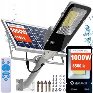 Uličná lampa - Pouličné svietidlo 1000 W 120000 lm solárne napájanie